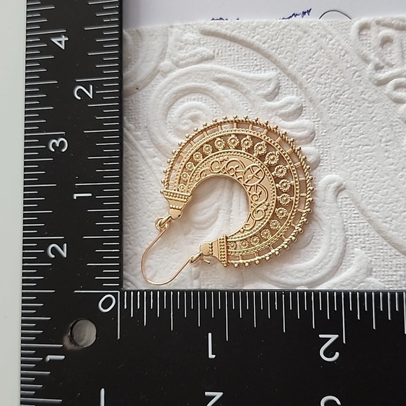 Best Seller BOHO Gold Tribal EARRINGS - Picture 2 of 2